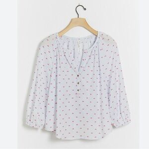 ANTHROPOLOGIE Textured PJ, Lounge Cotton Top.  EUC.